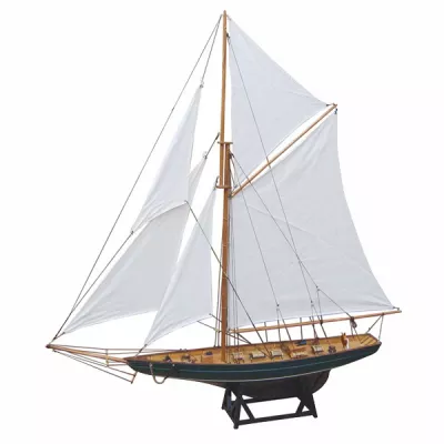 Maritim by Morris Segel-Yacht, Holz mit Stoffsegel, L: 85cm, H: 92,5cm