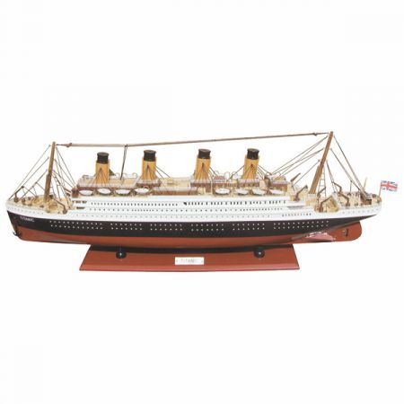 Schiffsmodell - Titanic, Holz, L: 80cm, H: 29cm