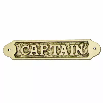 Maritim by Morris Türschild - CAPTAIN, Messing, 16x3,5cm