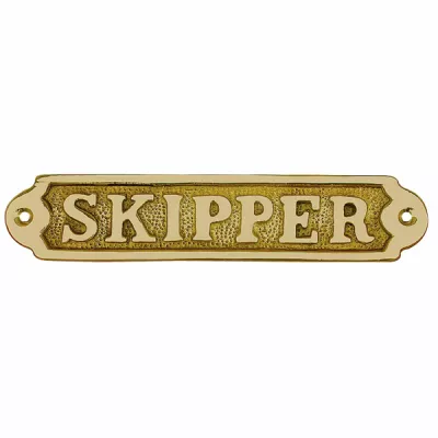Maritim by Morris Türschild - SKIPPER, Messing, 17x3,5cm