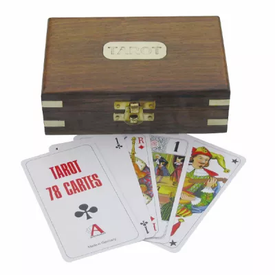 Maritim by Morris Tarot-Kartenspiel in der Holzbox, 14,5x9,5x4,5cm