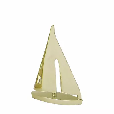 Maritim by Morris Segel-Yacht, Messing, L: 10cm, H: 15cm