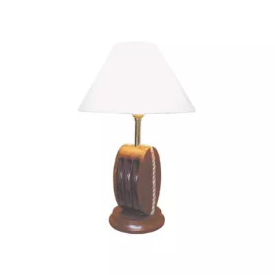 Maritim by Morris Lampe - Blockrolle, Holz, elektrisch 230V, E14, H: 39cm, Ø: 13/25cm