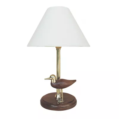 Maritim by Morris Lampe - Möwe, Holz/Mesing, elektrisch 230V, E14, H: 39cm, Ø: 15/25cm