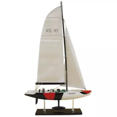 Maritim by Morris America's Cup-Segler - NEW ZEALAND, Holz mit Stoffsegel, L: 45cm, H: 76cm