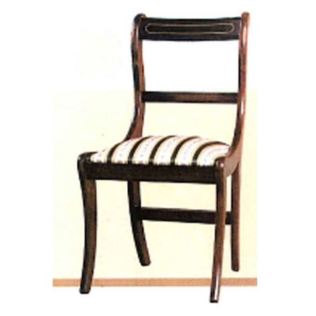 White line dining chair