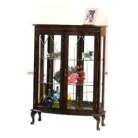 "Bow Fronted Display Cabinet" 