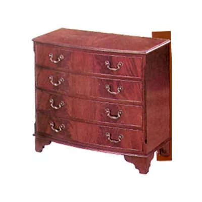 Four drawer bow fronted chest