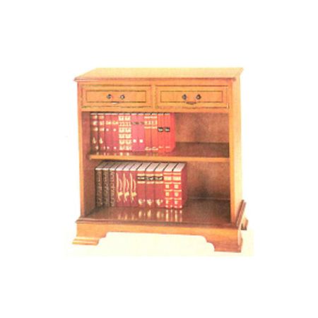 Two drawer open bookcase  .auch  in Mahagoni