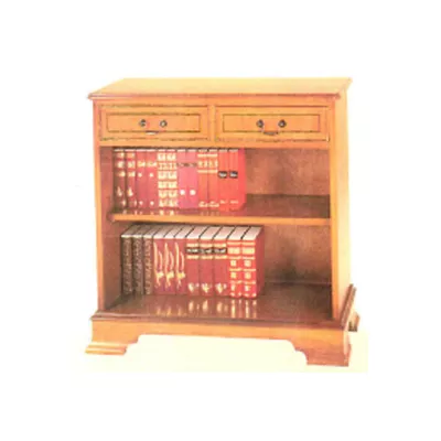 Two drawer open bookcase  .auch  in Mahagoni