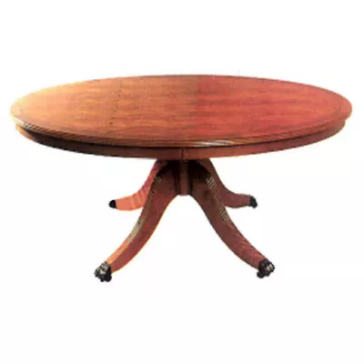 4ft oval coffee table with rim 