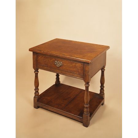 "Joined Lamp Table With Drawer" - Beistelltisch