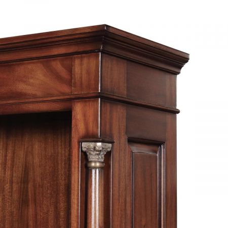 Bücherregal / Open Bookcase "Empire", in Mahagoni