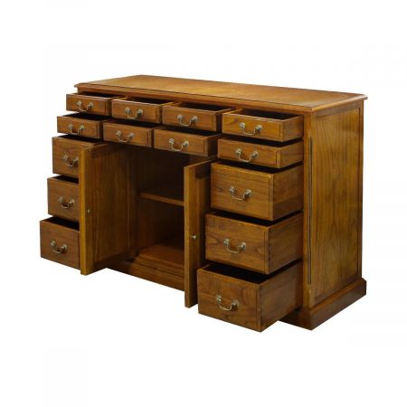 Papier und DVD Sideboard in Mahagoni Hell