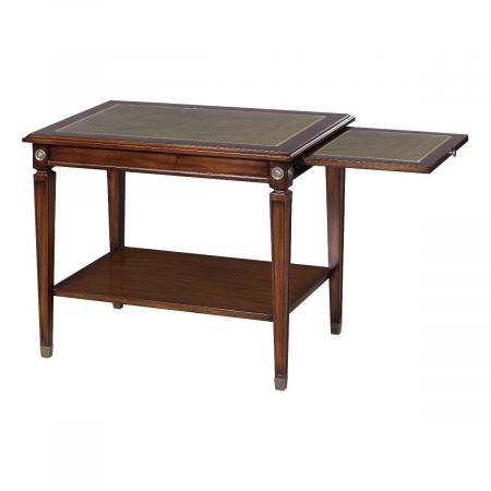 "Side Table Alain Leather Top" - kleiner Tisch