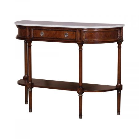 Konsole Louis in Mahagoni mit Schublade und Türen