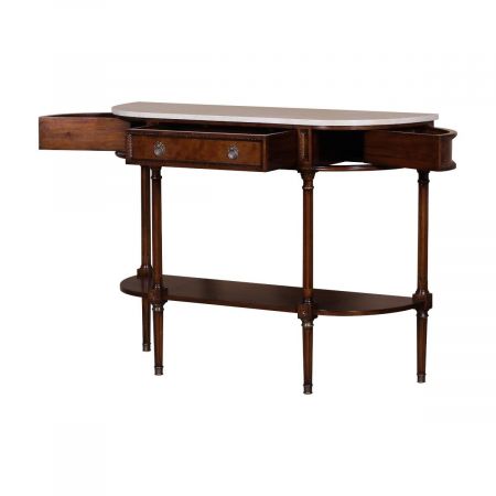 Konsole Louis in Mahagoni mit Schublade und Türen