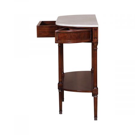 Konsole Louis in Mahagoni mit Schublade und Türen