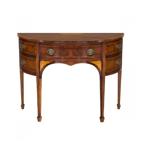 Demilune Sidetable mit Schubladen