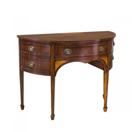 Demilune Sidetable mit Schubladen