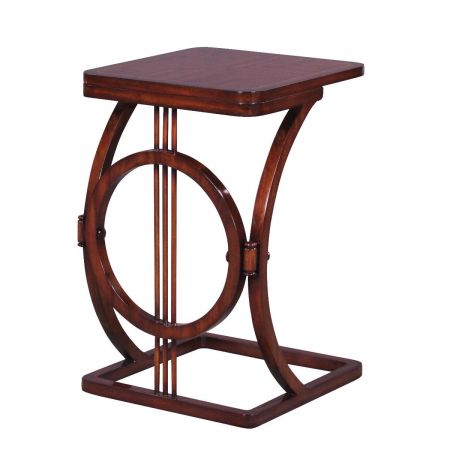 Snack Table "Jeanne Circle" in Mahagoni