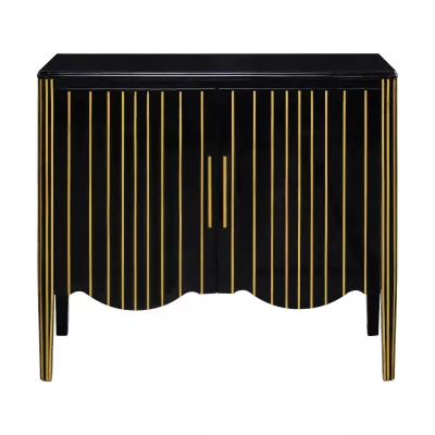 Art Deco Sideboard "Rofique" Schwarz