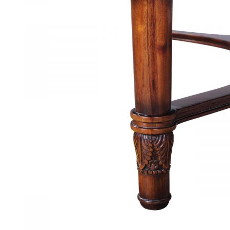 Sofatisch "Evita" 130cm Rund in Mahagoni Dunkel