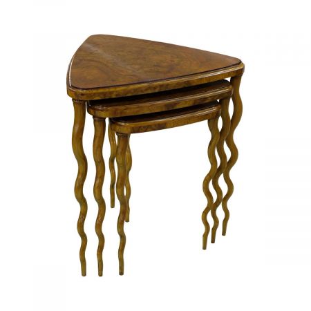 Art Deco Nest of Tables "Alexander" in Ash