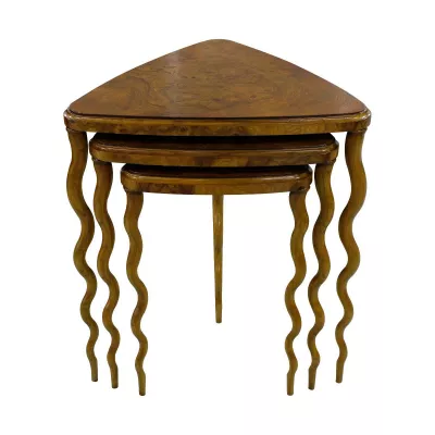 Art Deco Nest of Tables "Alexander" in Ash