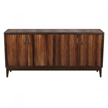 Modern Mid Century Sideboard "Basalt", 4-türig