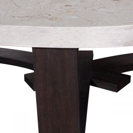 Sofatisch "Fresno" 130cm mit Marmorplatte