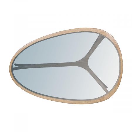 Ovaler Kaffeetisch "Marie" in Mahagoni