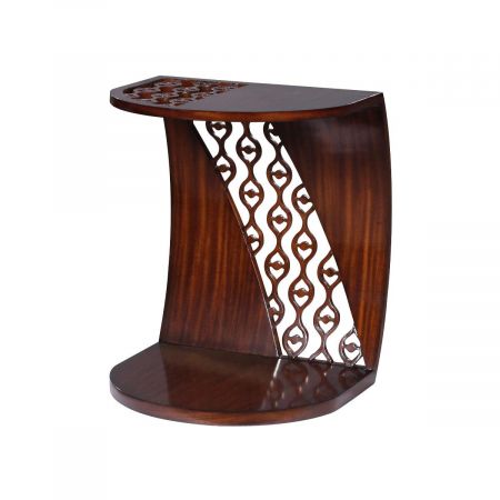 Art Deco Snack Table in Mahagoni