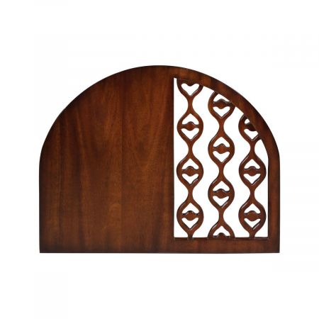 Art Deco Snack Table in Mahagoni