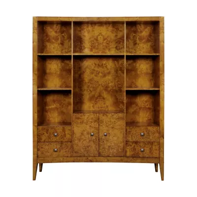 Bücherschrank "Clara" mit Schubladen in Burl