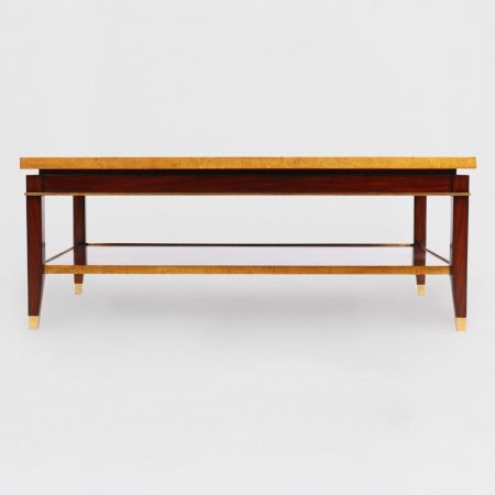 Englischer Kaffeetisch "Titus" mit Marmorplatte