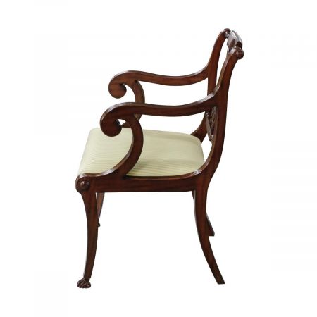 Armlehnstuhl "Lyre" Stuhl aus Holz