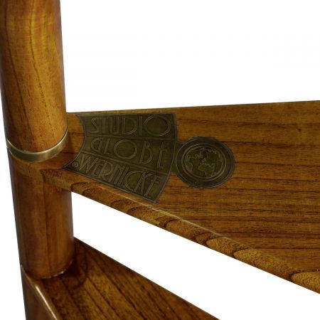 "Bibliothek" Treppe 3 Stufen Mahagoni Hell