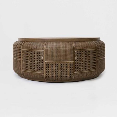 Kaffeetisch "Leo" mit Wienergeflecht