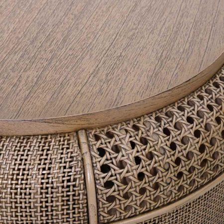 Beistelltisch "Leo" mit Wienergeflecht