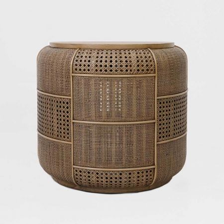 Beistelltisch "Leo" mit Wienergeflecht