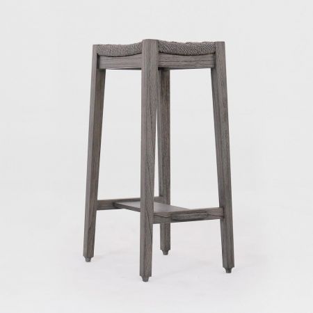 Retro Barhocker "Puri" in Manatee Grey