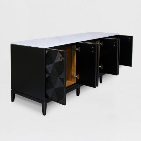 Retro Sideboard "Metzner" mit Marmorplatte