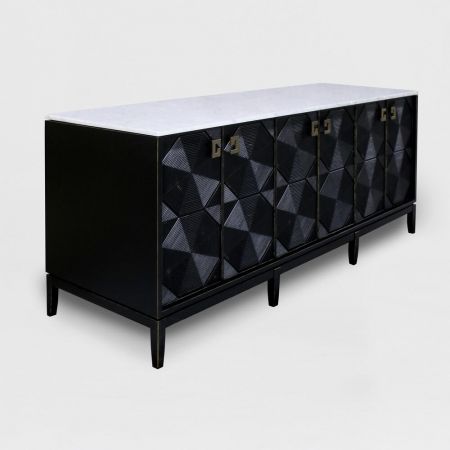 Retro Sideboard "Metzner" mit Marmorplatte