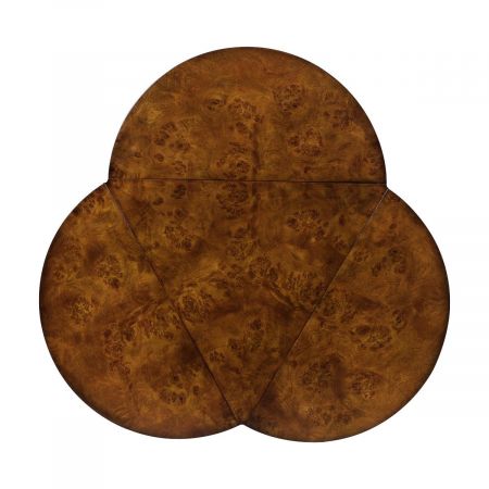 "Clover Dropleaf Burl Top" - Kleeblattförmiger Klapptisch Sofort Lieferbar