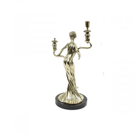 Kerzenhalter Frau Marmor Base