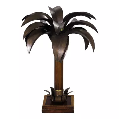 Lampentisch "Palme" in mahagoni