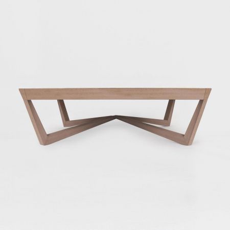 Kaffeetisch "Vera" mit beigem Rahmen