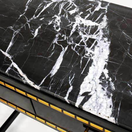 Vintage Sideboard mit Marmorplatte