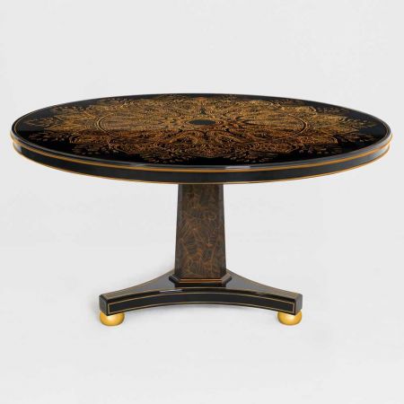 Runder Esstisch im Chinoiserie Stil